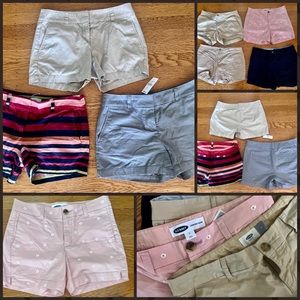 NWT & EUC Lot of 7 Pairs of LOFT & Old Navy Women’s Shorts Sizes 0/2/4